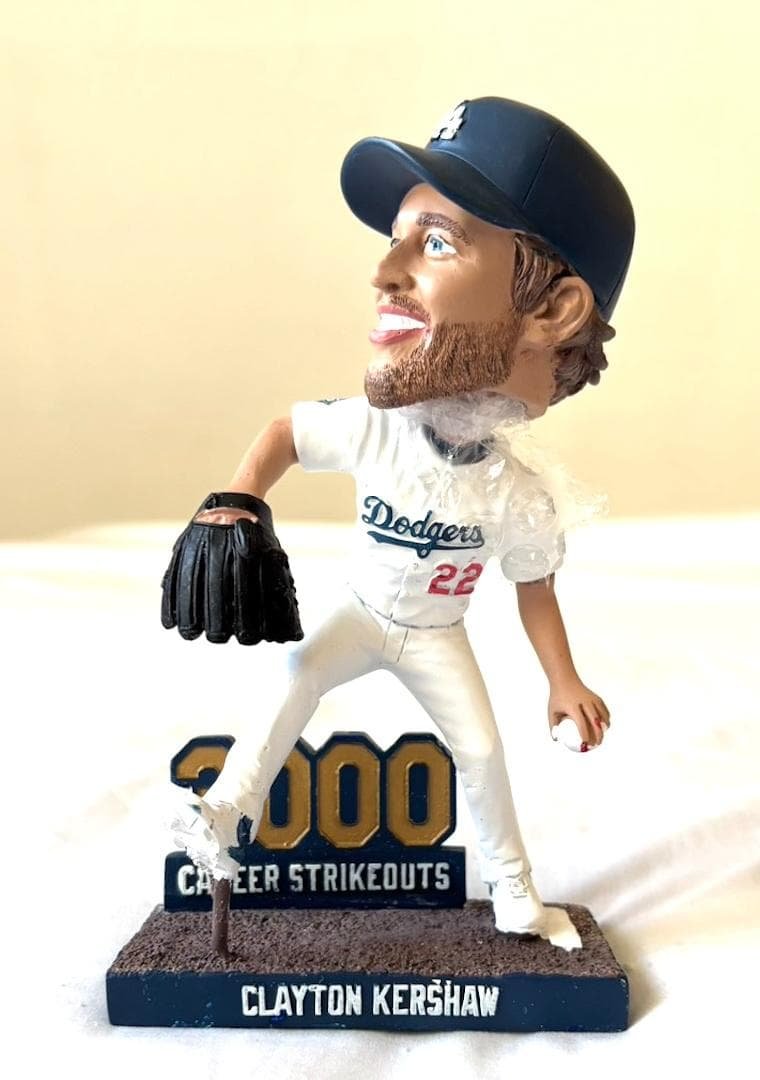 【ドジャースタジアム限定】9/20クレイトンカーショー3000奪三振ボブルヘッド