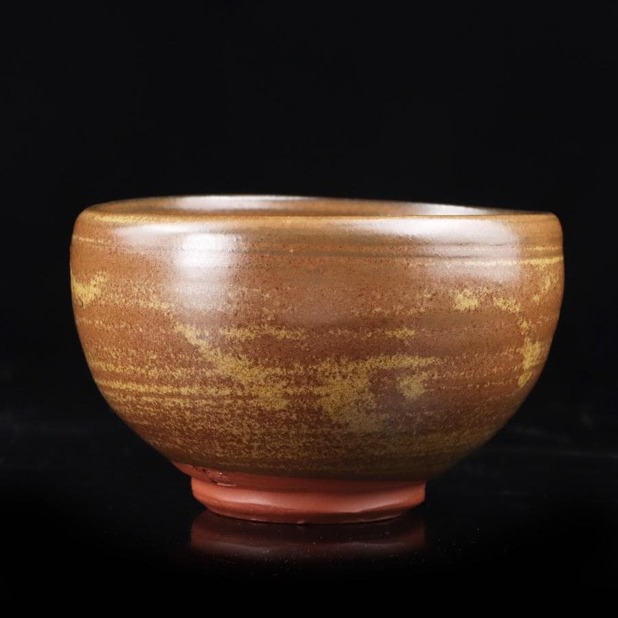 Y2918-2 茶道具 赤水焼 伊藤赤水 抹茶碗 共箱　　XXX
