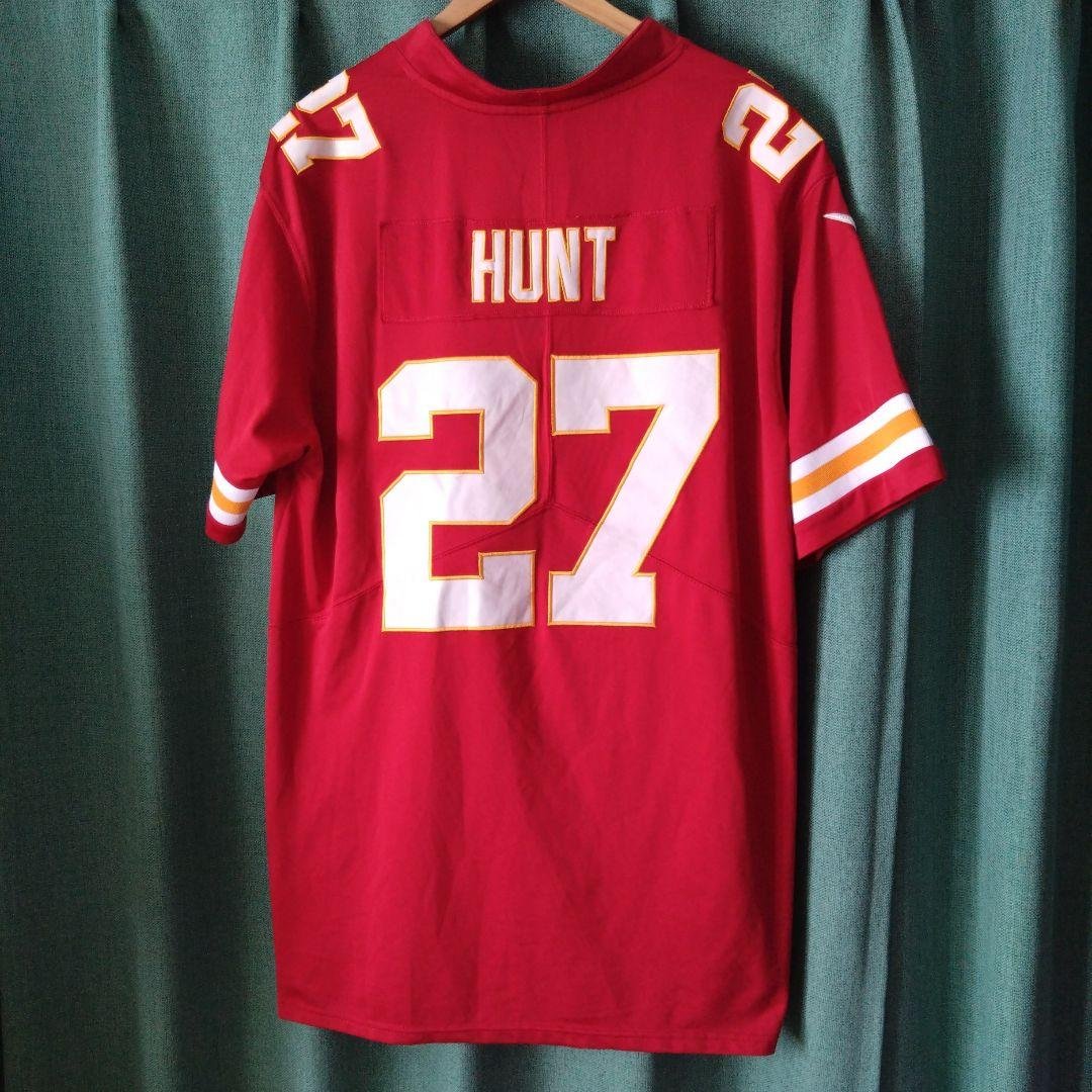NIKEカンザスシティチーフスHUNT27番アメリカンフットボールジャージXXL