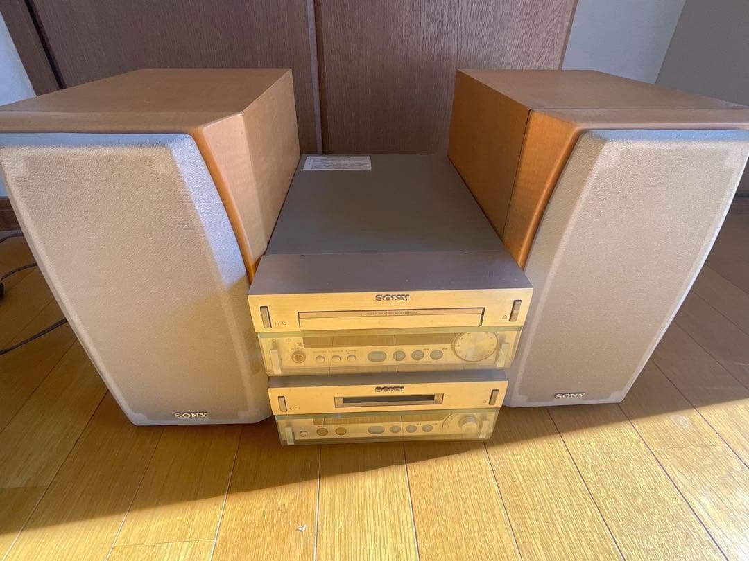 ⭐︎売り切りセール⭐︎MDS-SD1 SONY CD・MD・デッキウッドスピーカー付