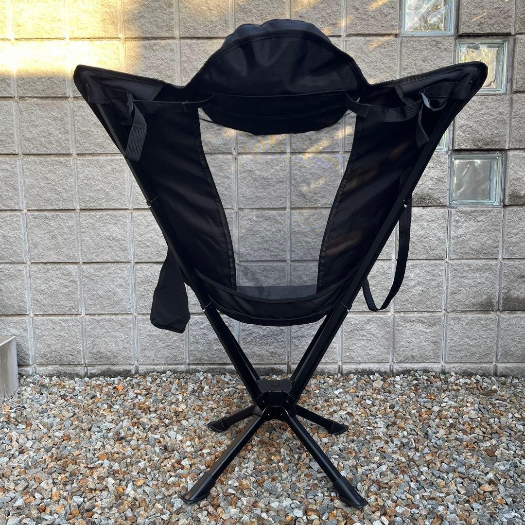 iClimb 回転フォールディングチェア ブラック メッシュ