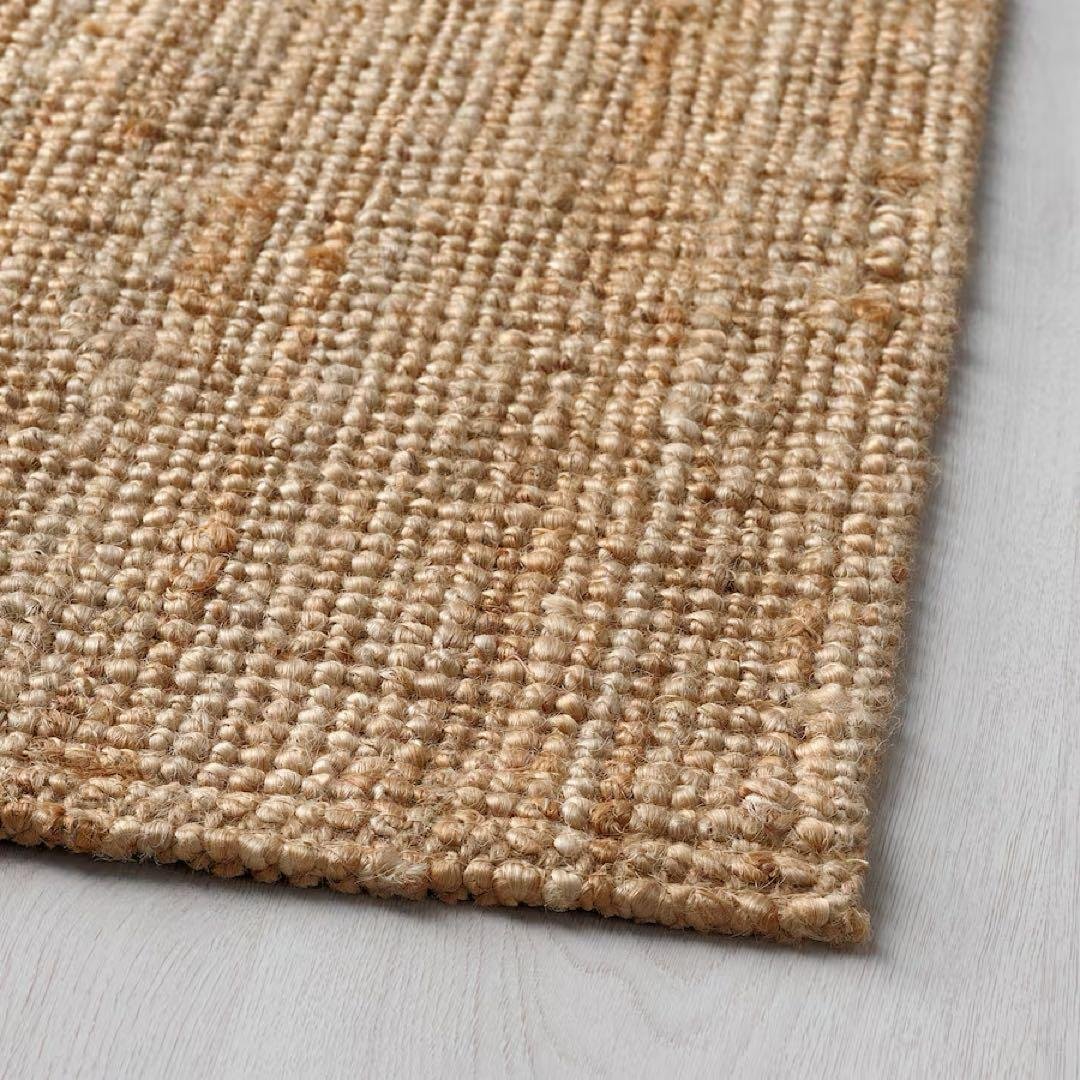 LOHALS ラグ 平織り 200x300 cmナチュラル　IKEA ジュート