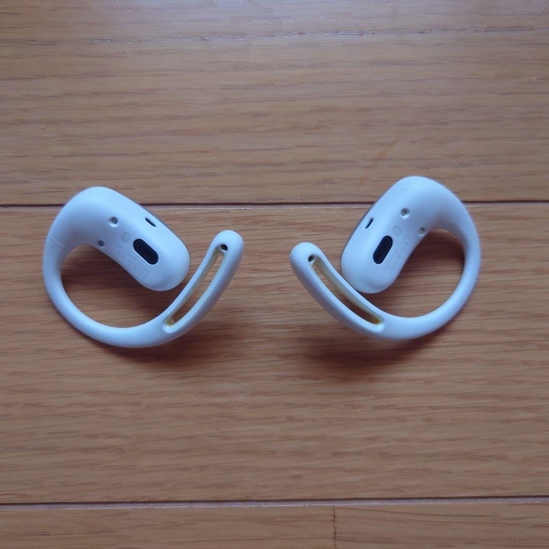 SHOKZ OPENFIT AIR ワイヤレスイヤホン ホワイト