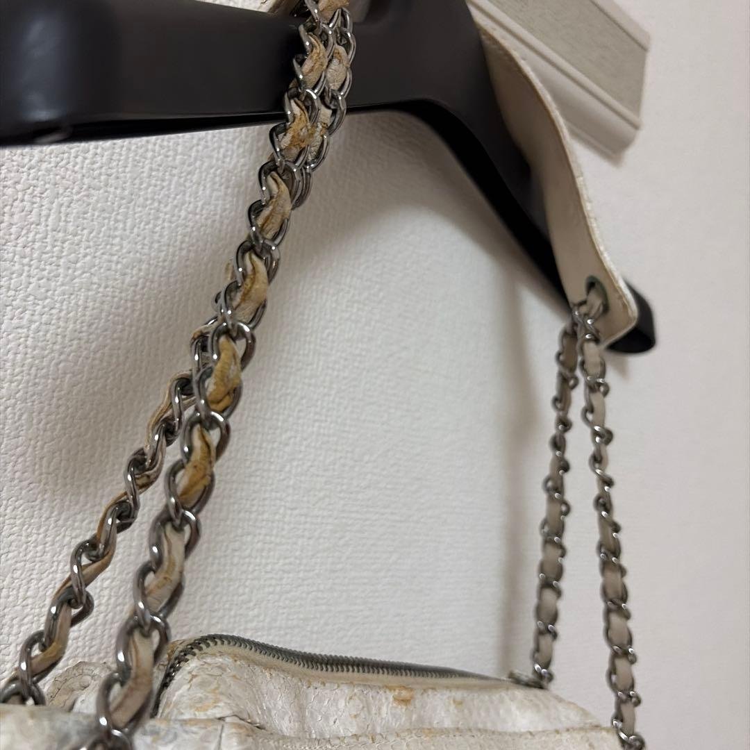 CHANEL ホワイトツイード ショルダーバッグ