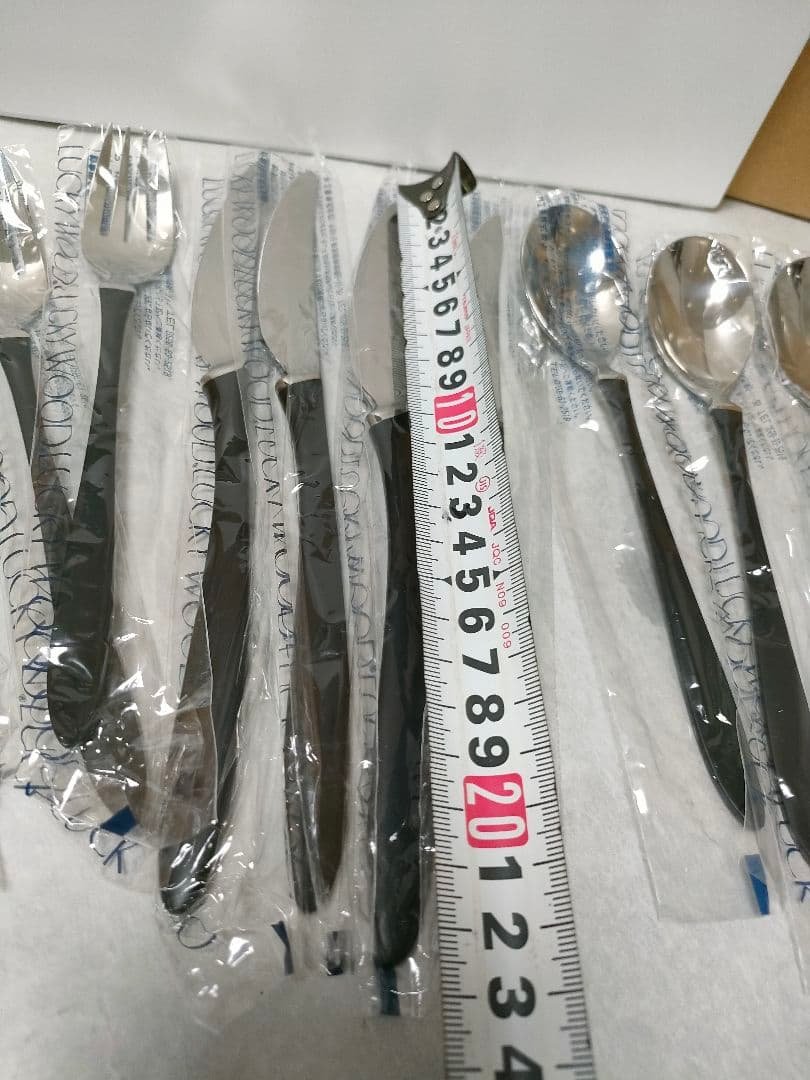 ふうちゃん新品、未使用品　ラッキーウッドカトラリー　リモア 　２０本セット