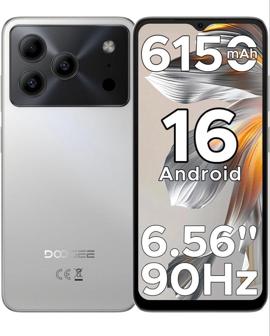 新品✨Android16 フリースマホ 大容量バッテリー スマホ本体 ケース付き