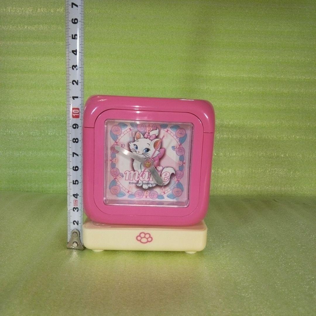 Disney　marie　マリーちゃん　テーブルクロック　置時計　オルゴール